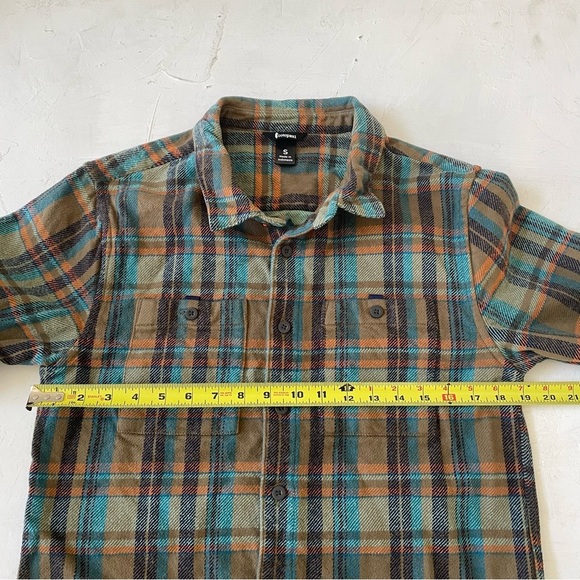 Cotopaxi Men's Mero Organic Flannel Shirt - Oak Plaid Size S - Picture 7 of 11